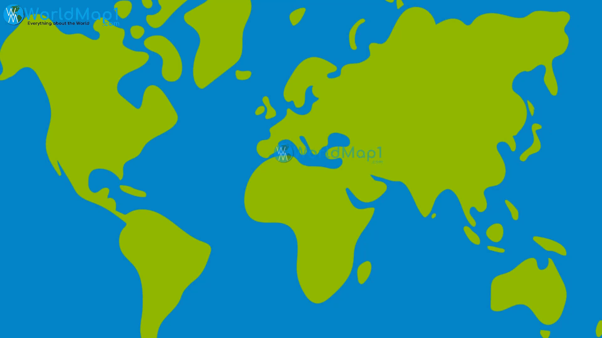 Dünya Yeşil Boş Haritası